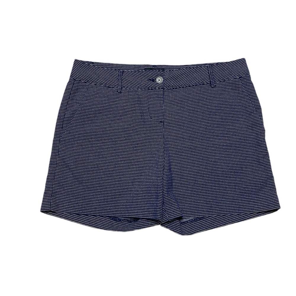 The Limited Polka Dot Shorts Women’s 12 Navy Blue White Polka Dot Chino Casual